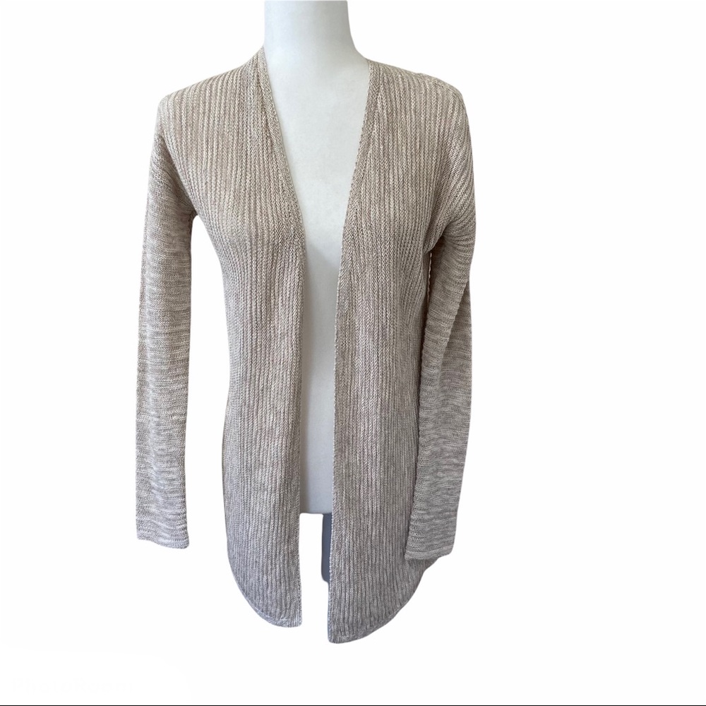 Tahari Linen Blend Cardigan